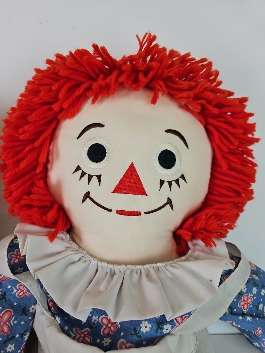 Raggedy Ann and Andy Vintage 24” Applause Doll Plush Set Of 2