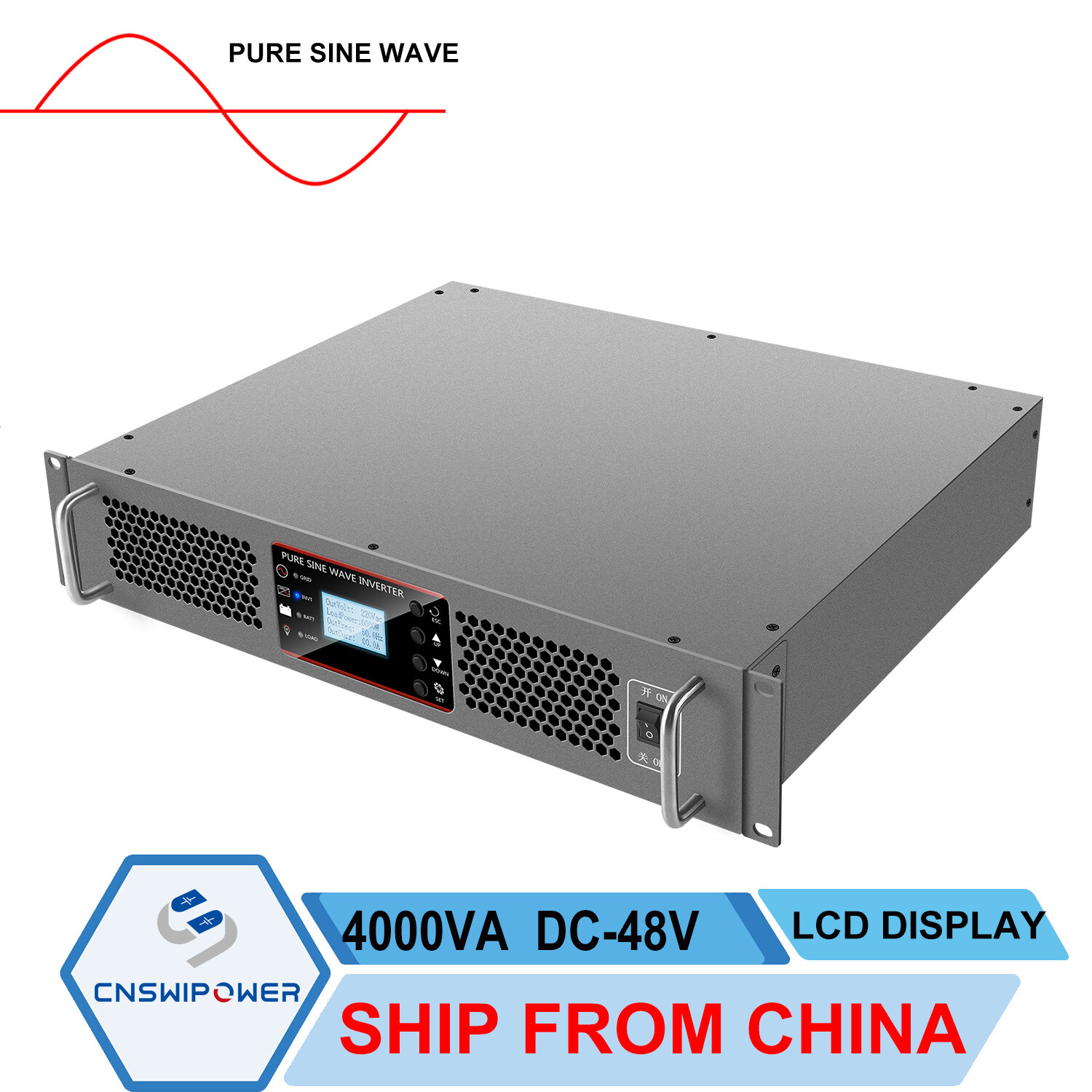 48 Volt 4000VA 19 Inch For Industry And Telecom Rack Mount Inverter Charger