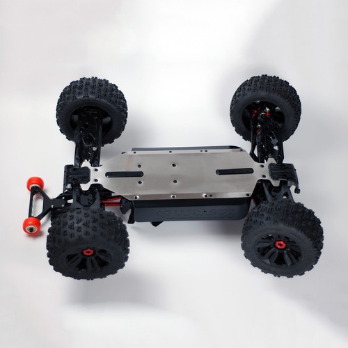 Per ARRMA 1/5 8S EXB KRATON/OUTCAST RC Auto Metallo Acciaio Telaio Armatura Skid Plate - Foto 1 di 3