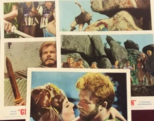GLADIATORS SEVEN LOBBY CARD PARTIAL SET (5) MOVIE POSTER 1963 RICHARD HARRISON