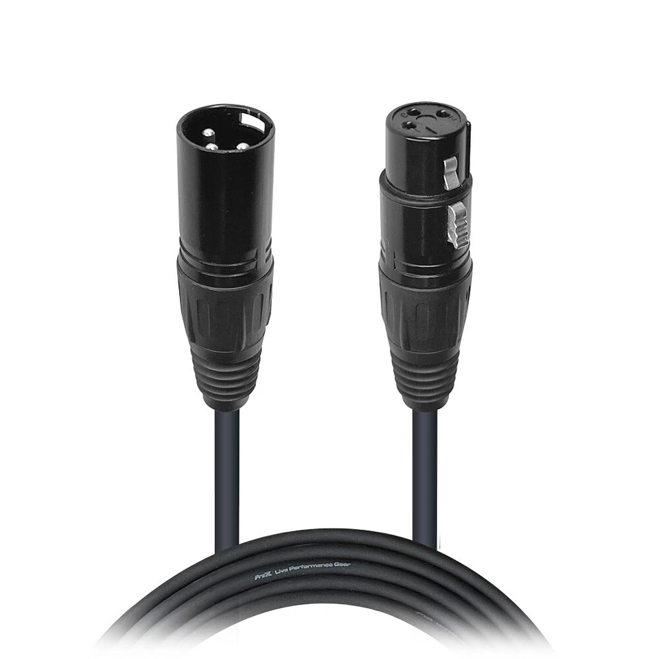 Pro X 3 Ft. DMX XLR3-M to XLR3-F Premium Cable - Image 2 of 3
