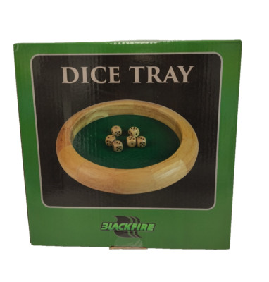 Dice Tray - Blackfire - 20cm Würfelbrett Holzwürfel 2.Wahl Neu OVP *