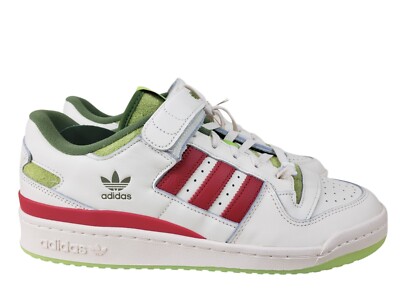 Adidas Forum Low The Grinch Mens Size 11.5 ID3512 Dr Seuss Cream White New
