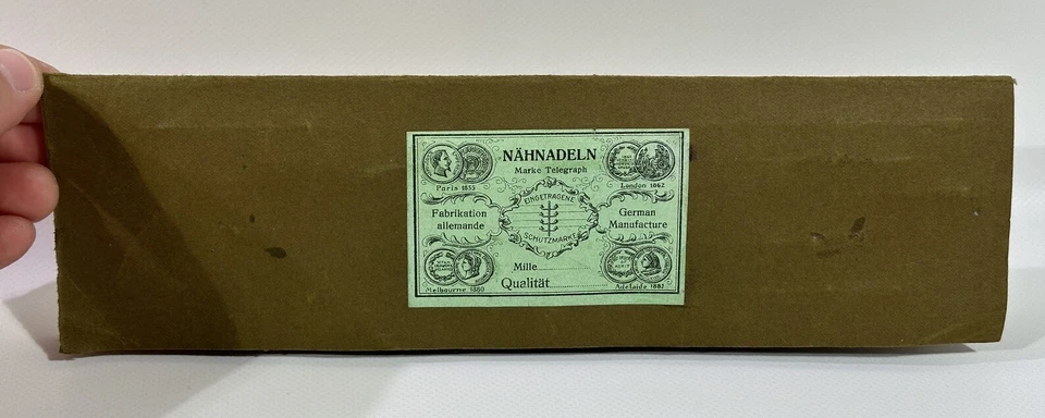 Vintage Telegraph Nähnadeln Set Retro Deko für Näherei verrostet Nadeln HL5 - Bild 2 von 4