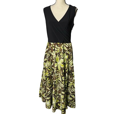 Robe Noire Femme Willow Glen New York Taille 10P - Style Chemisier, Genou, Manches Courtes, Très Bon état