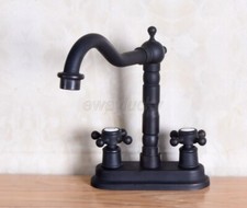 Contemporary Bathroom Vanity Sink 4" Centerset Lavatory Faucet Oil Rubbed Bronze