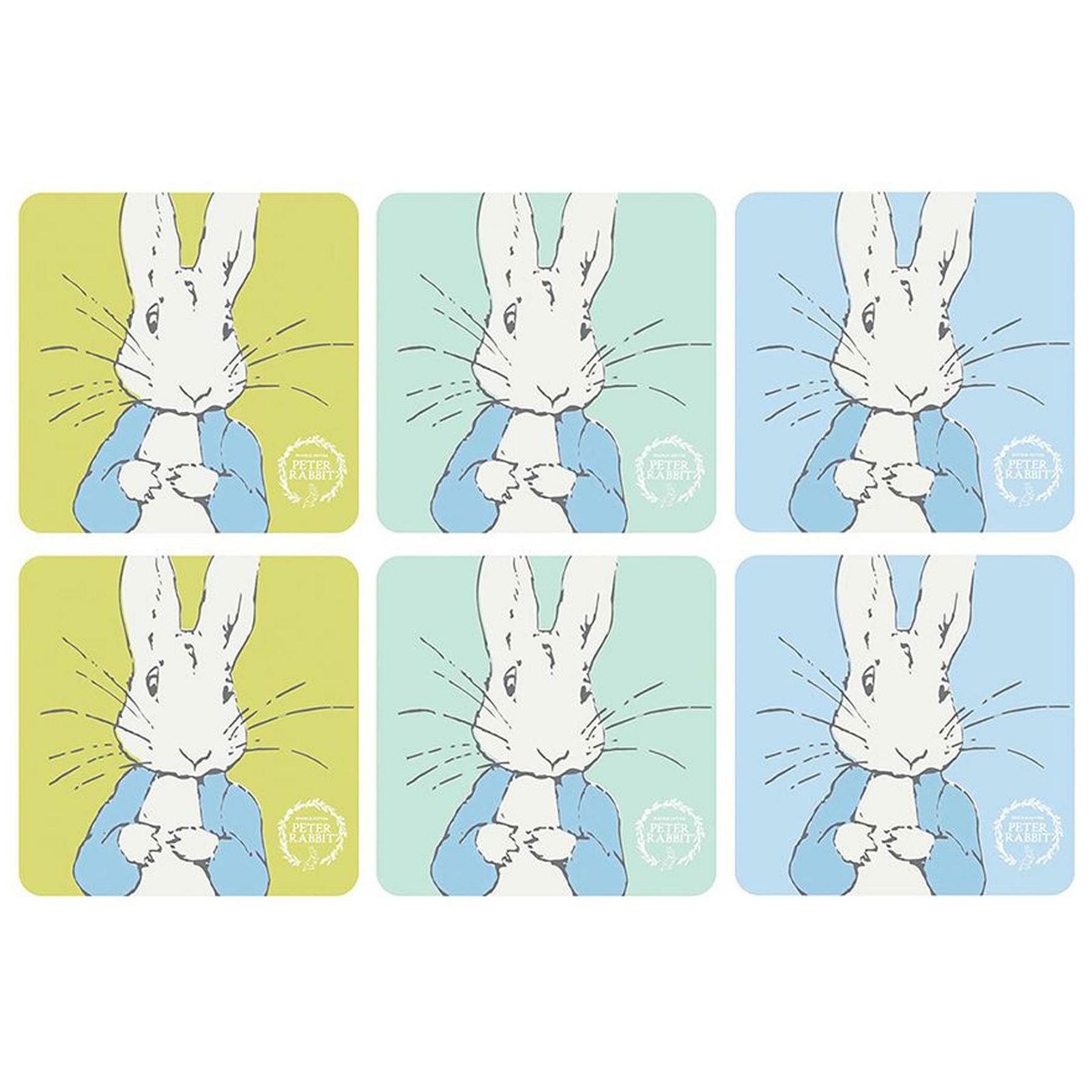 Eddingtons - Peter Rabbit - Contemporary Coasters - Set of 6