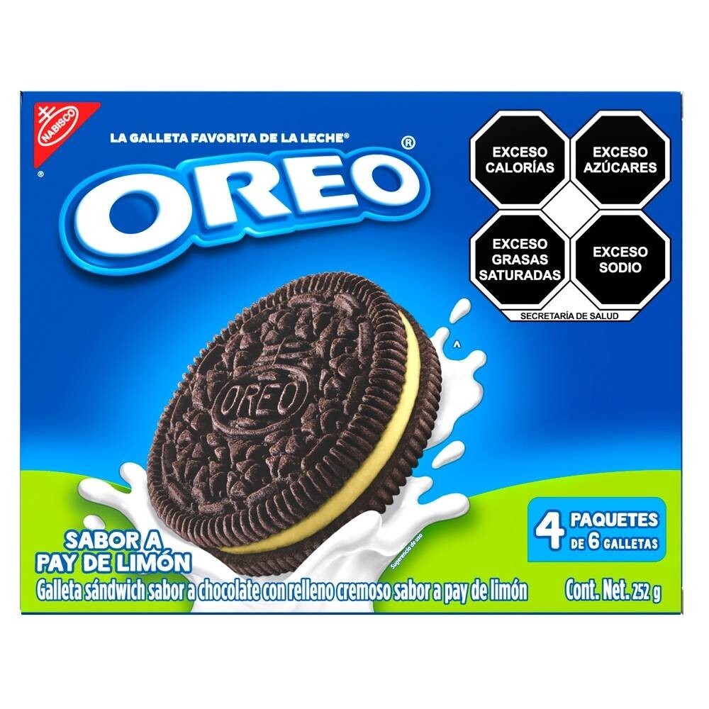 4 X NEW Nabisco Oreo Key Lime Pie Chocolate Sandwich Flavored Cookies (Mexican)