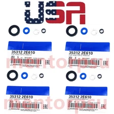 4X Fuel Injector Seal O-Ring Kit For Hyundai SONATA OPTIMA 2.0 HYBRID 353122E610