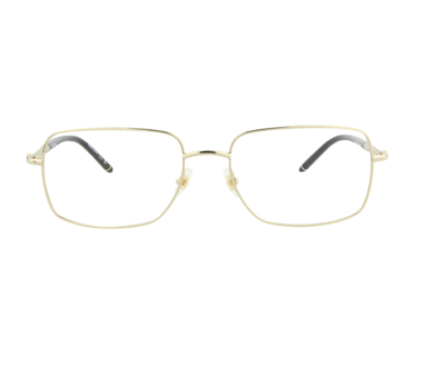 Mont Blanc MB0072O 003 Gold Men's Authentic Eyeglasses Frame 57 mm