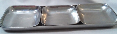 Towle Pintel Collection Rectangular Tray with 3 dishes - Picture 3 of 8