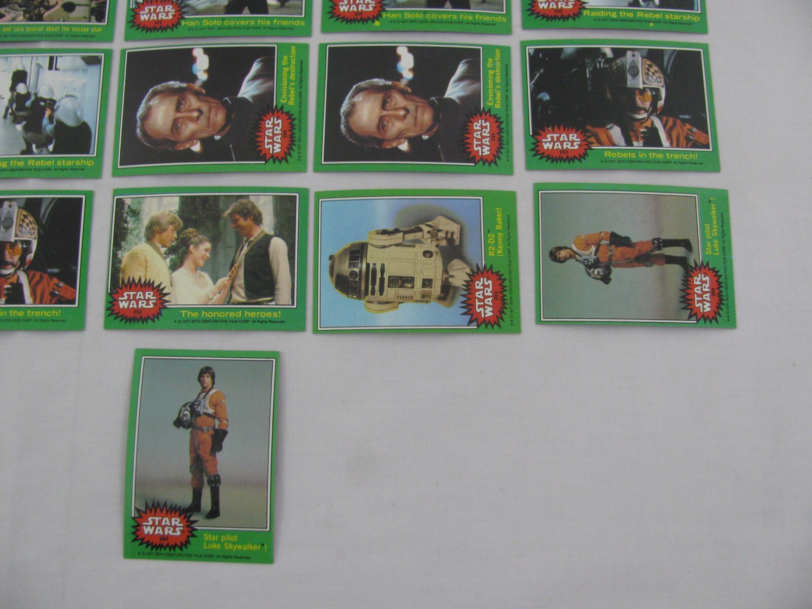 1977 Topps 20th Century Fox Star Wars Series 4 Trading Card Lot E VG
