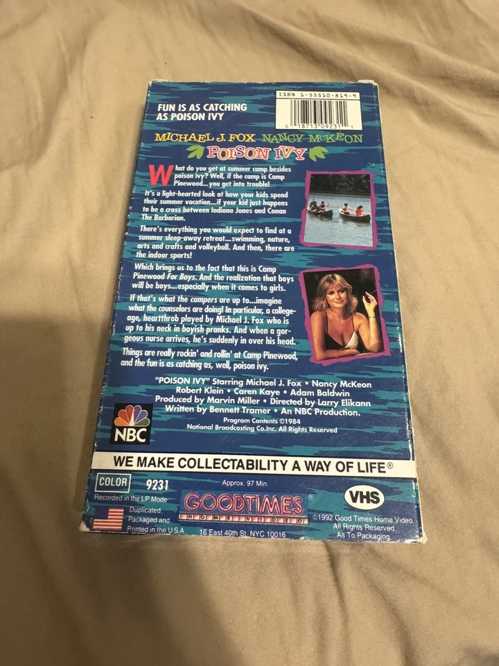 POISON IVY VHS michael j fox nancy mckeon cult movie 1992 good times home video - Image 2 of 3