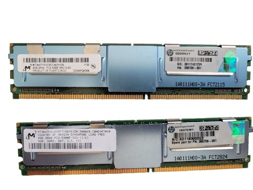 4GB DDR2 PC2-5300F ECC FBDIMM (Dell SNP9F035CK2/8G Equivalent