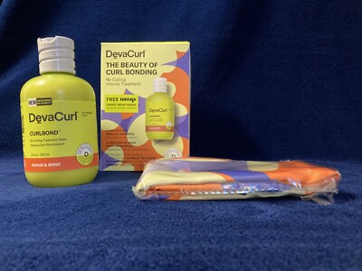 DevaCurl CurlBond Re-Coiling Treatment 8oz Mask and scarf - New in Box