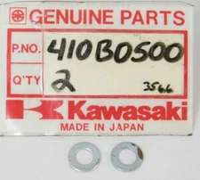 2 pc NOS Genuine Kawasaki Factory Hardware Plain Washer Parts OEM 410B0500 NEW
