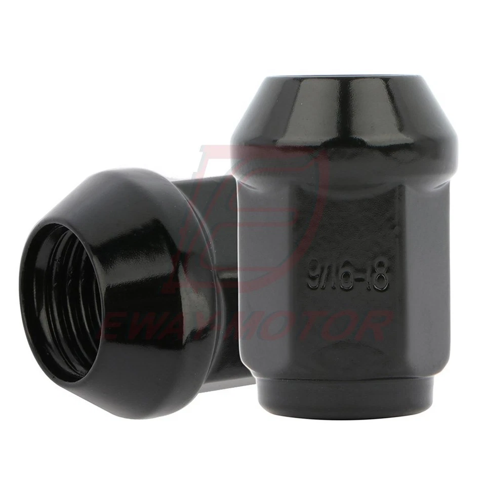20 tuercas cerradas bellota negras 9/16"-18 para camioneta Chevrolet K20 K30 C20 C30 Foto 2 de 4