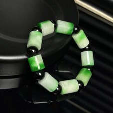 Certified Natural Ice Green Burmese Beads Jade jadeite Bracelets Bangle17/11.6m
