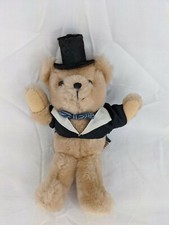 Russ Tan Bear Tuxedo Top Hat 8 Inch Plush Stuffed Animal Toy