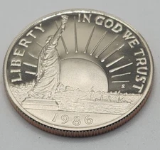 1986-S Proof Statue of Liberty Nation Of Immigrants Commemorative Half Dollar