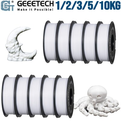 1/2/3/5/10KG GEEETECH PLA White 3D Printer Filament 1.75mm 1KG/roll Lot Bulk US