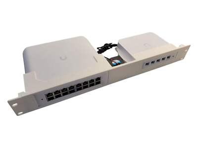 19'' 1.5U Network Rack Mount for Unifi Lite 16 PoE Switch and Unifi Cloud Gateway