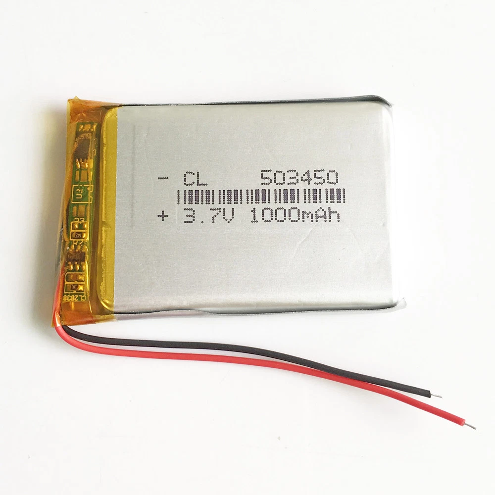 1000mAh 3.7V lipo rechargeable Battery For MP3 GPS DVD Speaker Recorder 503450