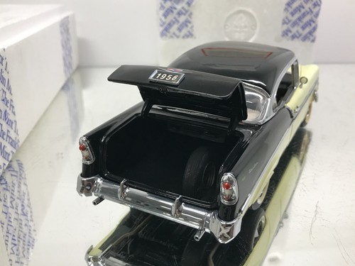 FRANKLIN MINT B11WP94 CHEVY BEL AIR SEDAN 1956 -YELLOW+BLACK 1:24- GOOD IN BOX - Imagen 10 de 19