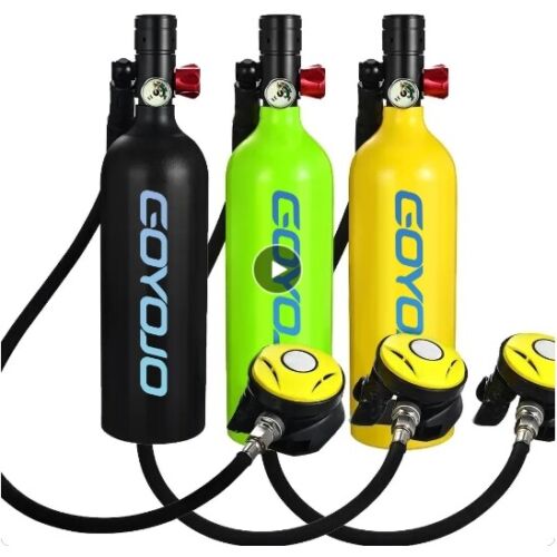 1L Tauchflaschen Unterwasser Tauchen Schnorchelausrüstung + Inflator + Pumpe - Bild 2 von 28