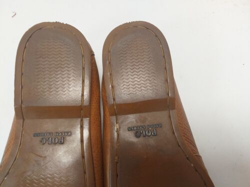 POLO RALPH LAUREN DA UOMO *BIENNE* MOCASSINI/SCARPE DA BARCA IN PELLE taglia 12M - Foto 8 di 8