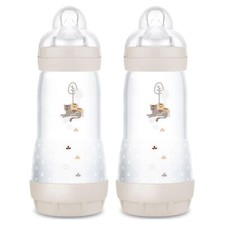 MAM Easy Start Anti-Colic Baby Bottle, Fast Flow, Breastfeeding-Like Silicone...