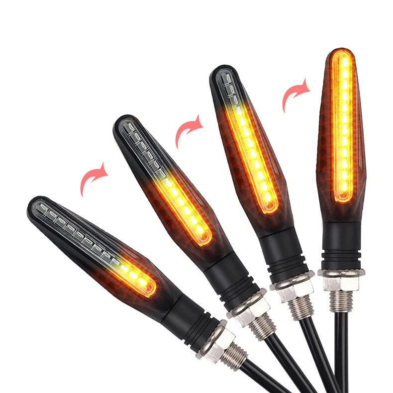 4 PCS Ultra Bright Universal Motorcycle LED Turn Lights Fit BMW K1300S 2010-2016 Foto 4 de 4
