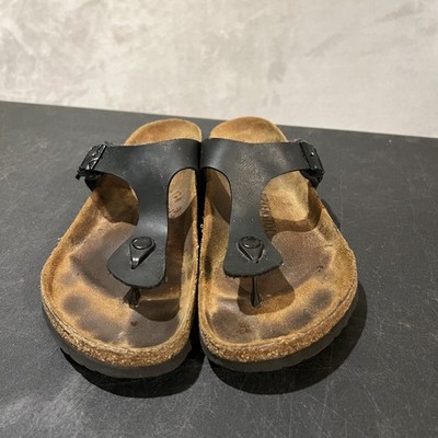 Birkenstock Gizeh Shoes Womens 10 Black Sandals Thong Cork  display picture 1