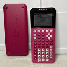 Texas Instruments TI-84 Plus CE Graphing Calculator - Pink Tested No charger