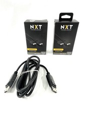 Lot of 2 NXT Technologies 6ft DisplayPort Cables NX51763 4K Ultra HD Support