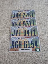 OHIO LICENSE PLATES FOUR IN ALL