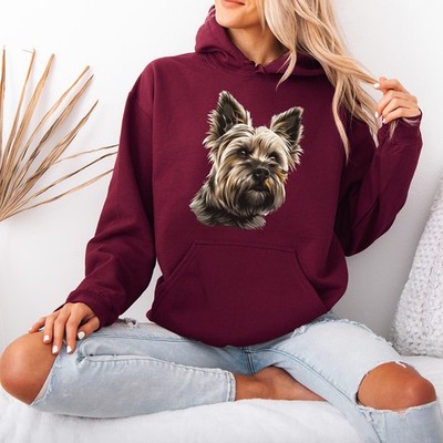 Yorkshire Terrier Hund Tiere Damen Hoodie Sweatshirt Pullover Hoodies Geschenk