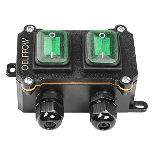 Waterproof On Off Toggle Switch Double Switch/Outlet Green/2 Switch/2 ...