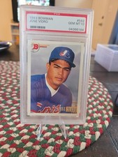JOSE VIDRO 1993 BOWMAN BASEBALL MONTREAL EXPOS PSA 10 Rookie RC Nationals