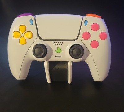 Custom Sony DualSense Wireless Controller  -  Crazy Colors W/ Hall Effect Sticks