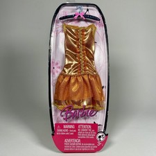 2008 Barbie Trend Fashion M9344 Gold Metallic Dress NEW Sealed Mattel M4229
