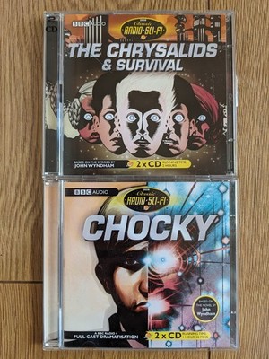 John Wyndham audio cd bundle - THE CHRYSALIDS , SURVIVAL , CHOCKY  (BBC sci-fi)