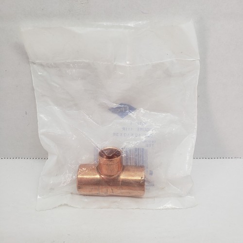 Elkhart Prod. 1/2" x 1/2" x 3/8" Copper Reducing TEE Sweat Pipe Fitting #32708