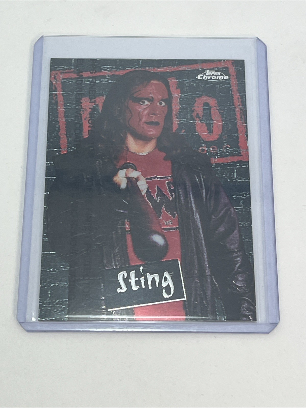 1998 Topps WCW NWO Series 1 Trading Cards Sting Chrome fresh pack C4