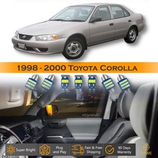 9 X Ultra White Led Lights Interior Package Kit For 1998 - 2000 Toyota Corolla