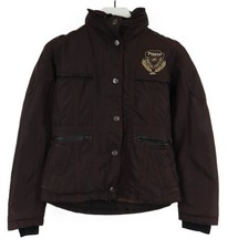 Pikeur Veste Femmes ( Ue ) 36 Caché Capuche Doublé Marron Foncé Full Poche