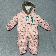 Carters Baby Girl 18 months Pram Pink Snowsuit Bunting