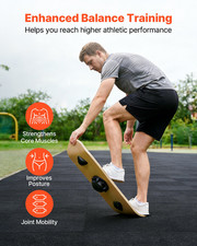 VEVOR Balance Board, Wobble Board Trainer for Adults 3-Level Adjustable Base, Pr