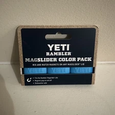 Yeti Rambler MagSlider Lids 3 Pack Reef Blue Sold Out New Limited Edition