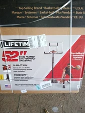 Lifetime 52" Portable Basketball Hoop 71281 Polycarbonate Backboard Adjustable
